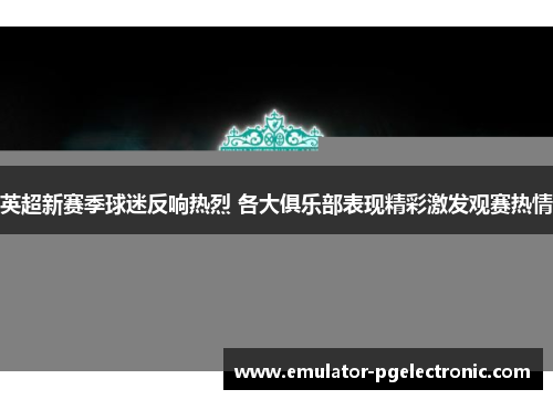 英超新赛季球迷反响热烈 各大俱乐部表现精彩激发观赛热情